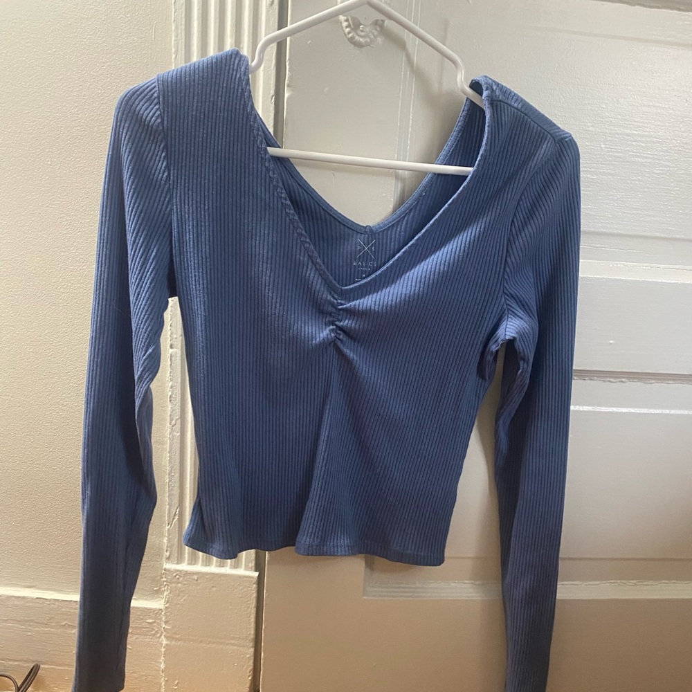 Blue Long Sleeve Shirt- PacSun